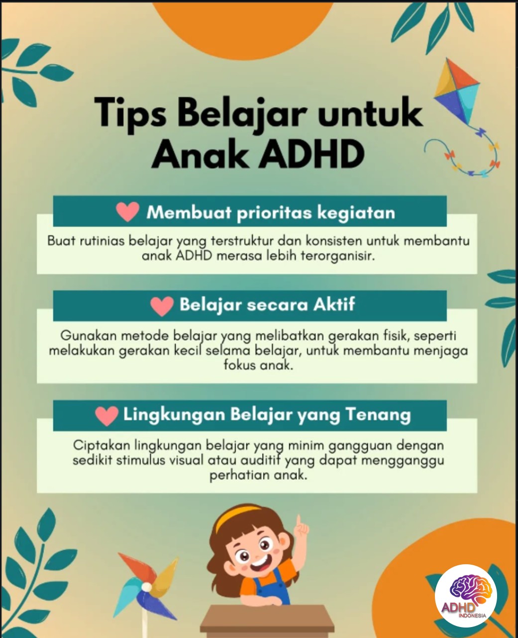 Strategi Belajar yang Cocok untuk Anak ADHD di Provinsi Sumatera Selatan